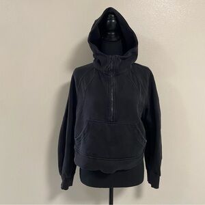 Lululemon Hoodie Women’s Size XS/S Black Scuba Oversized Half Zip Hoodie Sweater